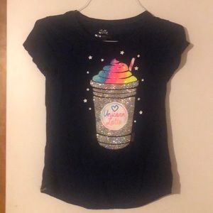 GIRL’S Justice Unicorn Latte T-Shirt